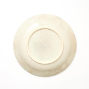 伊賀石本 花絵皿 七寸半 菜の束 0458