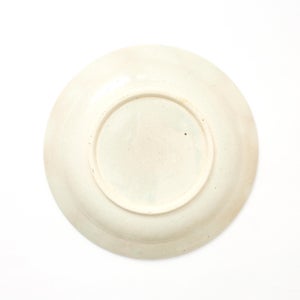 伊賀石本 花絵皿 七寸半 菜の束 0459