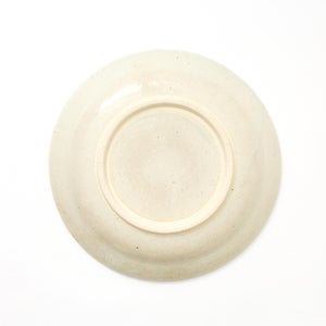 伊賀石本 花絵皿 七寸半 菜の束 0461