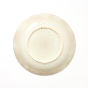 伊賀石本 花絵皿 七寸半 菜の束 0462