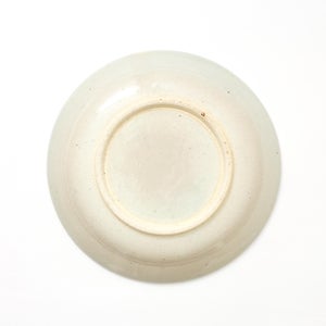 伊賀石本 花絵皿 七寸半 菜の束 0466