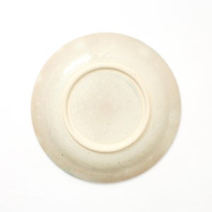 伊賀石本 花絵皿 七寸半 菜の束 0470