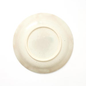 伊賀石本 花絵皿 七寸半 菜の束 0471