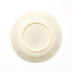 伊賀石本 花絵皿 七寸半 菜の束 0472