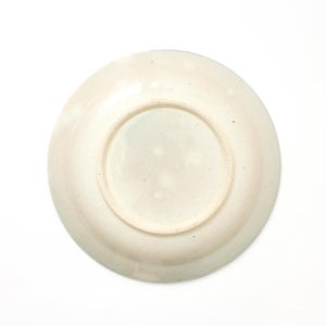 伊賀石本 花絵皿 七寸半 菜の束 0475