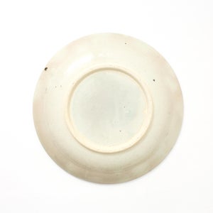 伊賀石本 花絵皿 七寸半 菜の束 0477