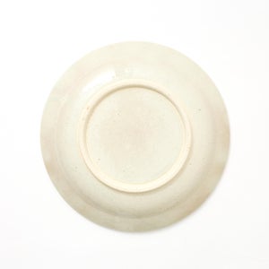 伊賀石本 花絵皿 七寸半 菜の束 0478