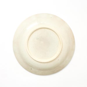 伊賀石本 花絵皿 七寸半 菜の束 0479