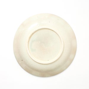 伊賀石本 花絵皿 七寸半 菜の束 0481