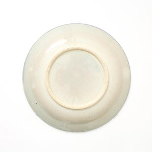 伊賀石本 花絵皿 七寸半 菜の束 0483