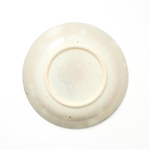 伊賀石本 花絵皿 七寸半 菜の束 0484