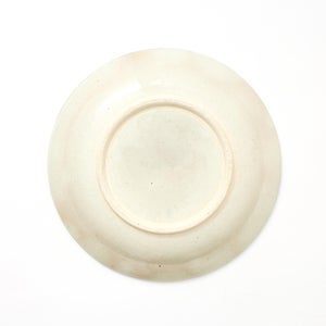 伊賀石本 花絵皿 七寸半 菜の束 0485