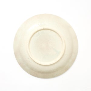 伊賀石本 花絵皿 七寸半 菜の束 0486