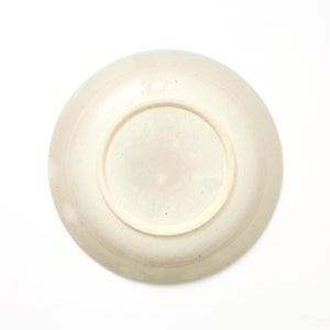 伊賀石本 花絵皿 七寸半 菜の束 0490