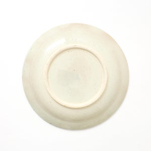 伊賀石本 花絵皿 七寸半 菜の束 0491