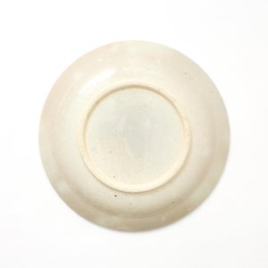 伊賀石本 花絵皿 七寸半 菜の束 0493