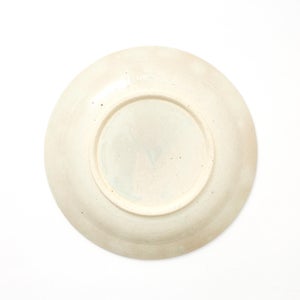 伊賀石本 花絵皿 七寸半 菜の束 0497