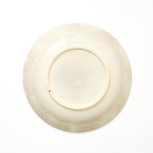 伊賀石本 花絵皿 七寸半 菜の束 0503