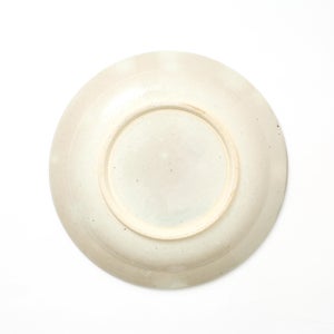 伊賀石本 花絵皿 七寸半 菜の束 0504