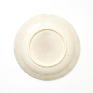 伊賀石本 花絵皿 七寸半 菜の束 0506