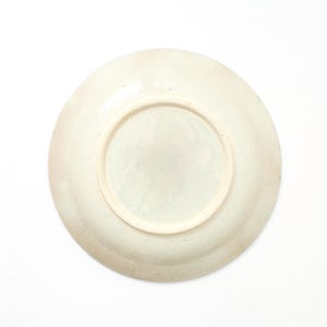 伊賀石本 花絵皿 七寸半 菜の束 0507