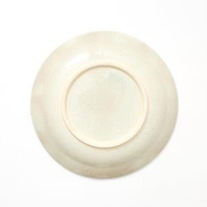 伊賀石本 花絵皿 七寸半 菜の束 0509