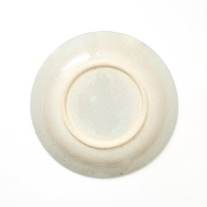 伊賀石本 花絵皿 七寸半 菜の束 0510