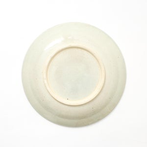 伊賀石本 花絵皿 七寸半 菜の束 0516