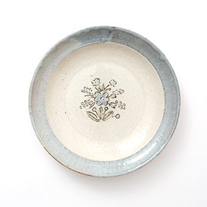 伊賀石本 花絵皿 七寸半 秋の束 0332