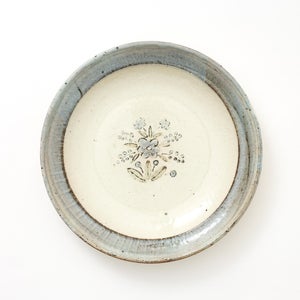 伊賀石本 花絵皿 七寸半 秋の束 0380