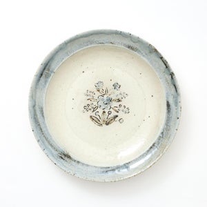 伊賀石本 花絵皿 七寸半 秋の束 0386