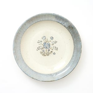 伊賀石本 花絵皿 七寸半 秋の束 0388