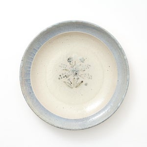 伊賀石本 花絵皿 七寸半 秋の束 0390