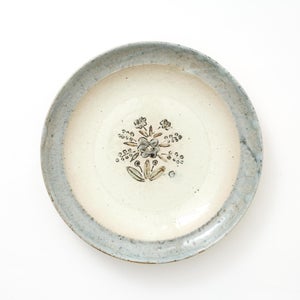 伊賀石本 花絵皿 七寸半 秋の束 0391