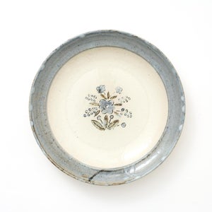 伊賀石本 花絵皿 七寸半 秋の束 0392