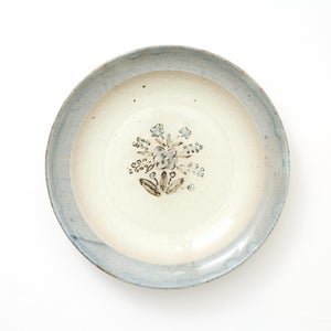 伊賀石本 花絵皿 七寸半 秋の束 0393