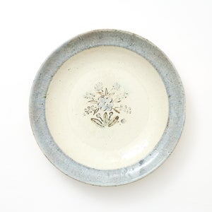 伊賀石本 花絵皿 七寸半 秋の束 0394