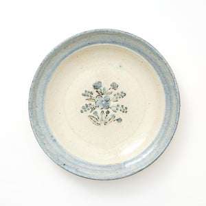 伊賀石本 花絵皿 七寸半 秋の束 0395