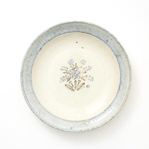 伊賀石本 花絵皿 七寸半 秋の束 0396