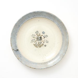 伊賀石本 花絵皿 七寸半 秋の束 0398