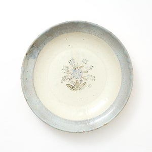 伊賀石本 花絵皿 七寸半 秋の束 0402