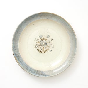 伊賀石本 花絵皿 七寸半 秋の束 0410