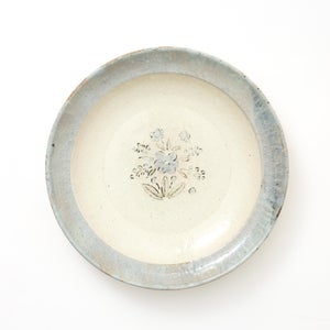 伊賀石本 花絵皿 七寸半 秋の束 0414