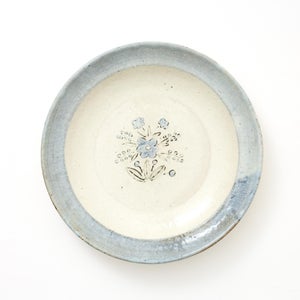 伊賀石本 花絵皿 七寸半 秋の束 0416