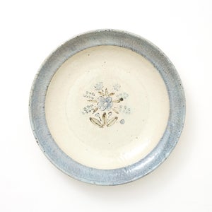 伊賀石本 花絵皿 七寸半 秋の束 0417