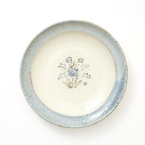 伊賀石本 花絵皿 七寸半 秋の束 0418