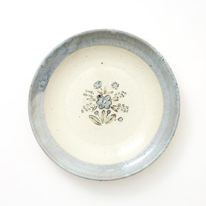 伊賀石本 花絵皿 七寸半 秋の束 0419