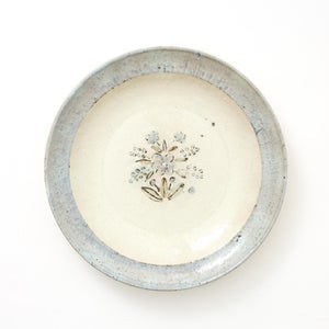 伊賀石本 花絵皿 七寸半 秋の束 0420