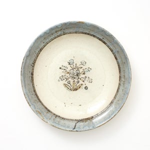 伊賀石本 花絵皿 七寸半 秋の束 0421