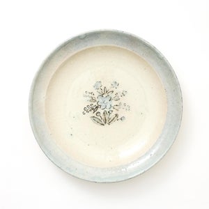 伊賀石本 花絵皿 七寸半 秋の束 0422